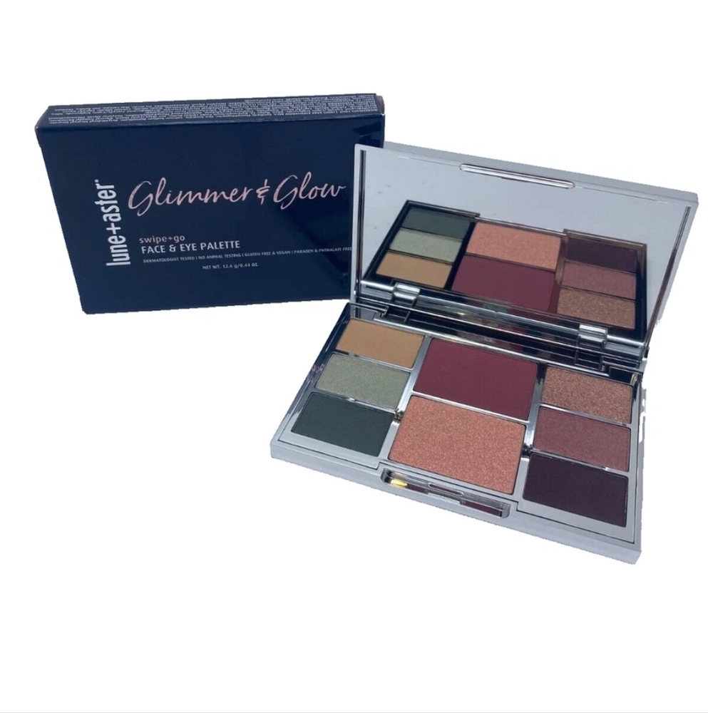 Lune + Aster Glimmer & Glow Swipe + Go Face & Eye Palette
